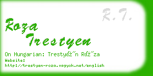 roza trestyen business card